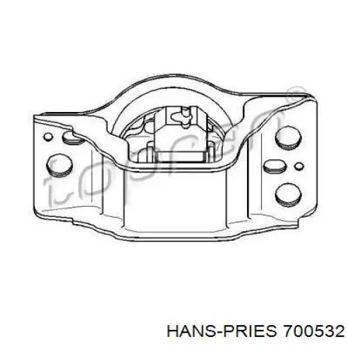 Правая подушка двигателя 700532 Hans Pries (Topran)