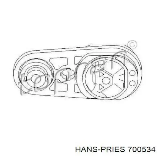 Передняя опора двигателя 700534 Hans Pries (Topran)