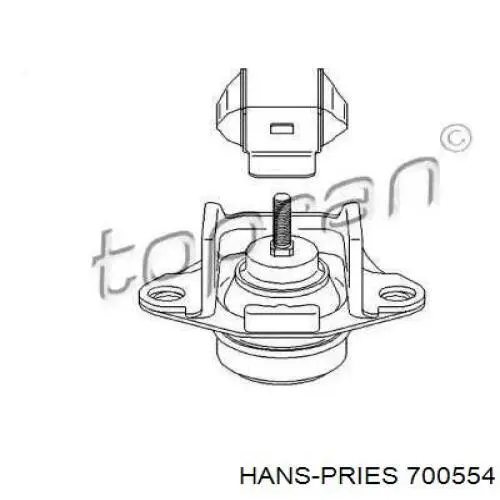 Правая подушка двигателя 700554 Hans Pries (Topran)