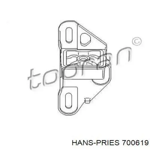 Подушка глушителя 700619 Hans Pries (Topran)