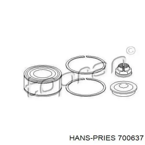 Подшипник ступицы 700637 Hans Pries (Topran)