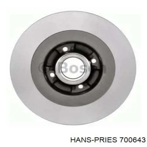 Купить 700643 Hans Pries (Topran) Диск тормозной задний
