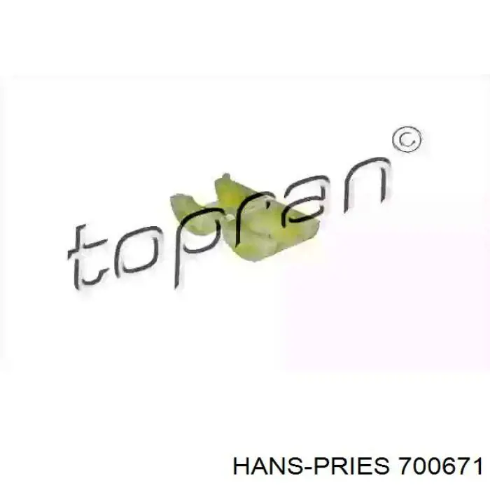 700671 Hans Pries (Topran) bucha do eixo de forquilha de embraiagem