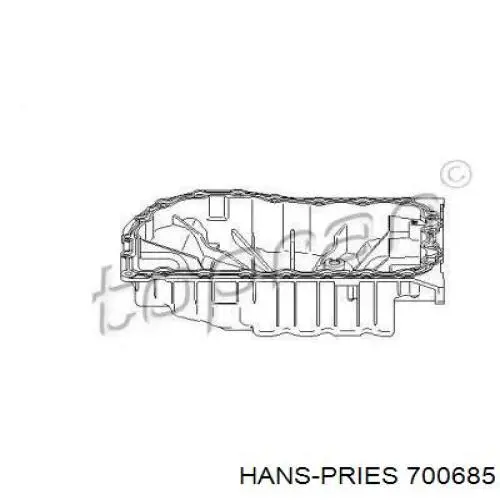 Поддон двигателя 700685 Hans Pries (Topran)