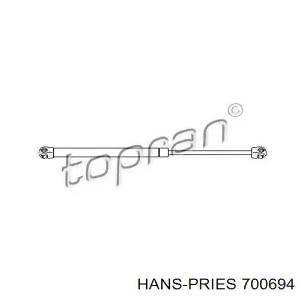 700 694 Hans Pries (Topran) амортизатор багажника