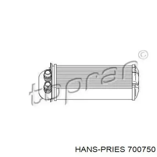 Радиатор печки 700750 Hans Pries (Topran)