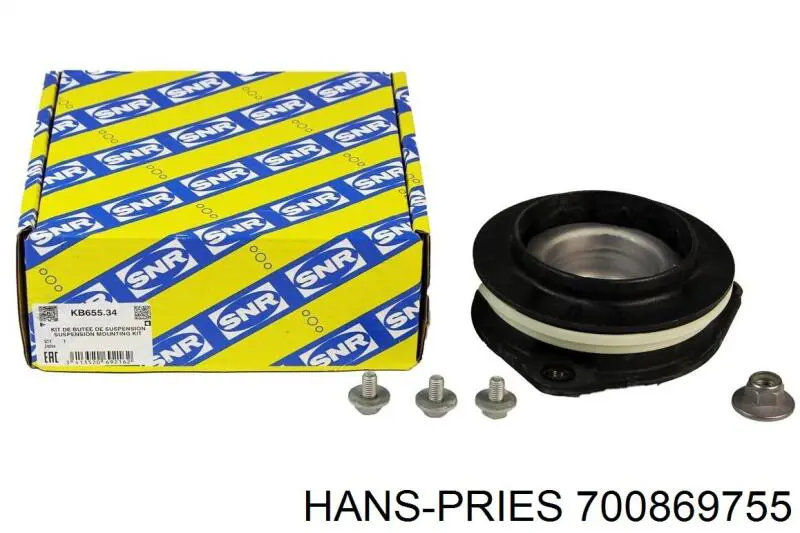Подшипник опорный амортизатора, переднего Hans Pries (Topran) 700869755 цена, от 11.70 USD