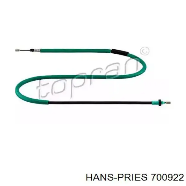 Задний правый трос ручника 700922 Hans Pries (Topran)