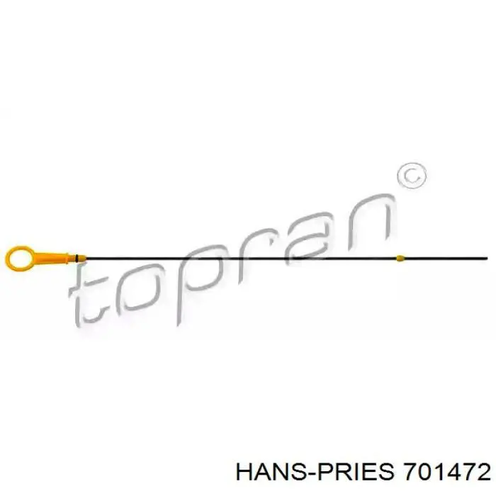 Щуп (индикатор) уровня масла в двигателе Hans Pries (Topran) 701472