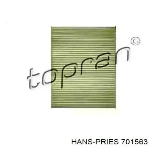 Фильтр салона 701563 Hans Pries (Topran)