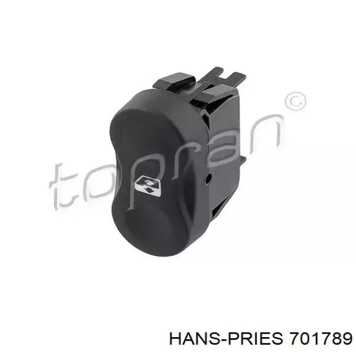 701789 Hans Pries (Topran) кнопка включения мотора стеклоподъемника центральной консоли