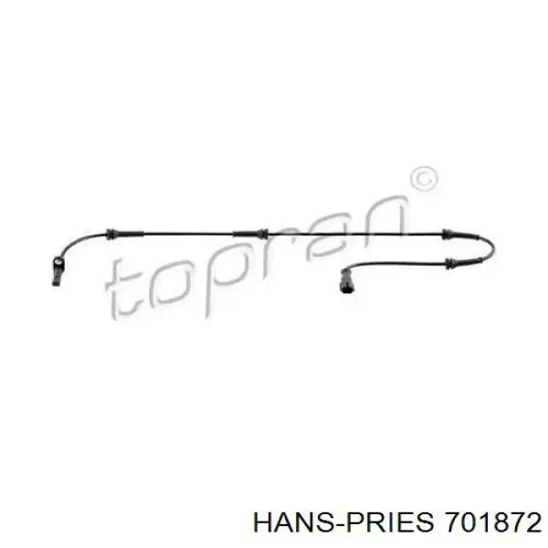 Датчик АБС (ABS) задний 701872 Hans Pries (Topran)