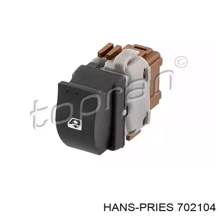 702104 Hans Pries (Topran) кнопка включения мотора стеклоподъемника передняя правая