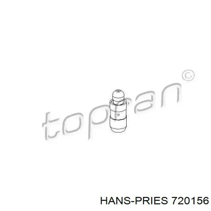 Толкатель клапана гидравлический Hans Pries (Topran) 720156 цена, от 8.40 USD