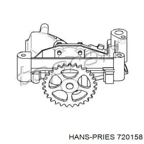 Масляный насос 720158 Hans Pries (Topran)