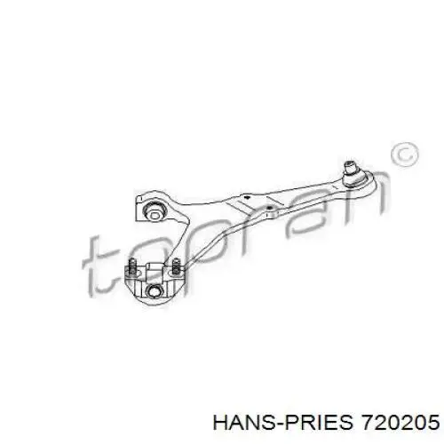 Рычаг передней подвески нижний правый 720205 Hans Pries (Topran)