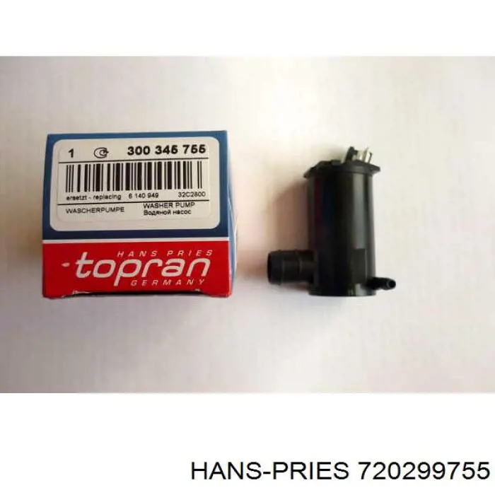 720299755 Hans Pries (Topran) насос-мотор омывателя стекла переднего