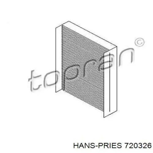 Фильтр салона 720326 Hans Pries (Topran)