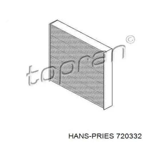 Фильтр салона 720332 Hans Pries (Topran)