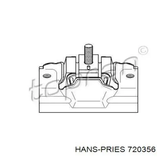 Подушка двигателя 720356 Hans Pries (Topran)