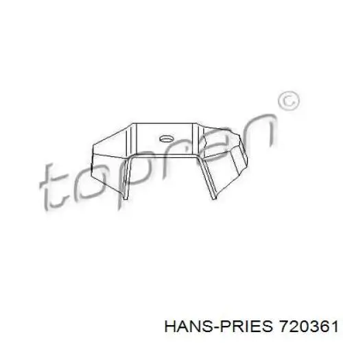 720361 Hans Pries (Topran) подушка (опора двигателя правая верхняя)