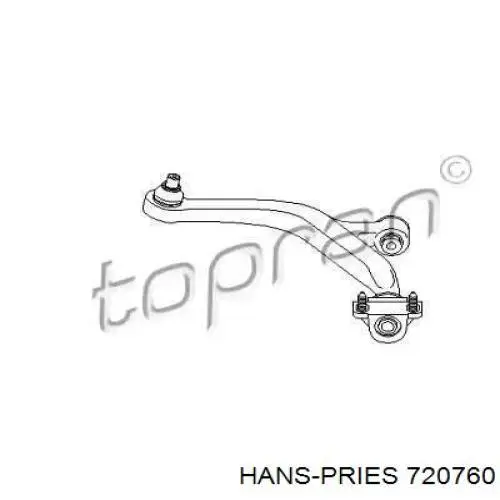 Рычаг передней подвески нижний левый 720760 Hans Pries (Topran)