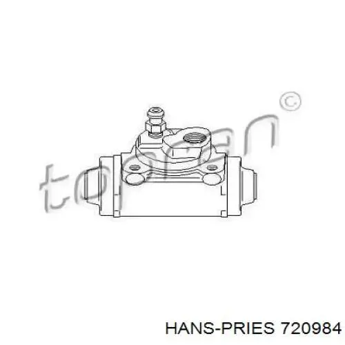 Цилиндр тормозной колесный рабочий задний HANS PRIES 720984