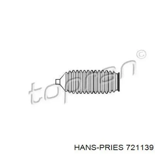 Пыльник рулевого механизма (рейки) левый 721139 Hans Pries (Topran)