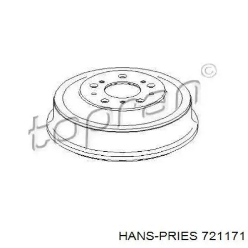 Тормозной барабан 721171 Hans Pries (Topran)