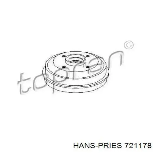 Тормозной барабан 721178 Hans Pries (Topran)