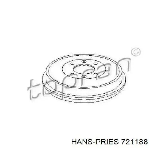 Тормозной барабан 721188 Hans Pries (Topran)