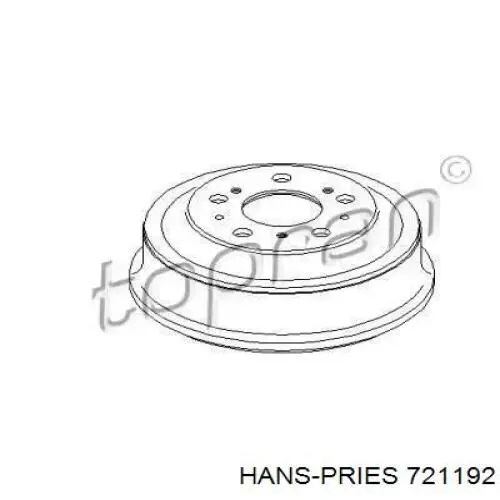 Тормозной барабан 721192 Hans Pries (Topran)