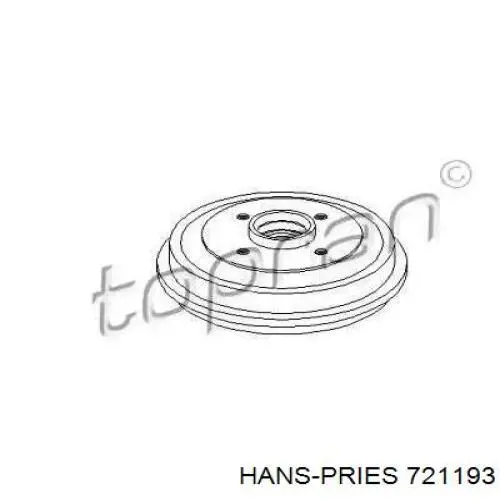 Тормозной барабан 721193 Hans Pries (Topran)