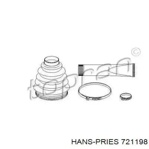721198 Hans Pries (Topran) Пыльник шарнира привода
