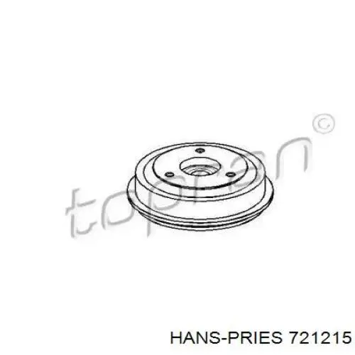 Тормозной барабан 721215 Hans Pries (Topran)