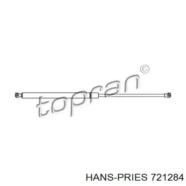 721 284 Hans Pries (Topran) амортизатор багажника