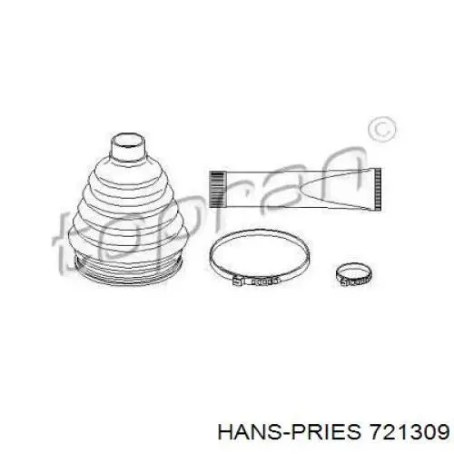 Пыльник ШРУСа наружный 721309 Hans Pries (Topran)