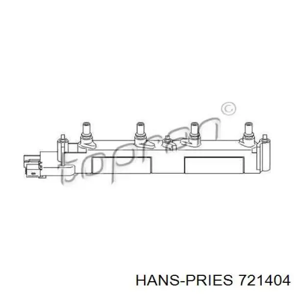 Катушка зажигания 721404 Hans Pries (Topran)