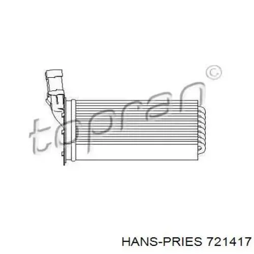 Радиатор печки 721417 Hans Pries (Topran)