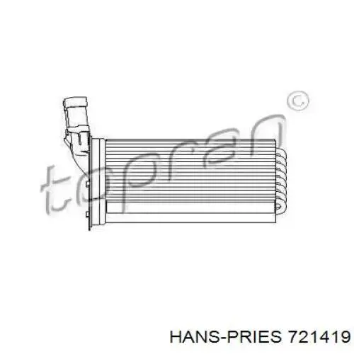 Радиатор печки 721419 Hans Pries (Topran)