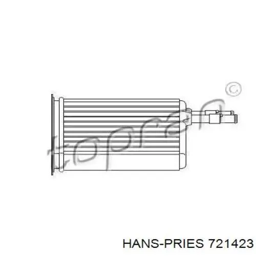 Радиатор печки 721423 Hans Pries (Topran)