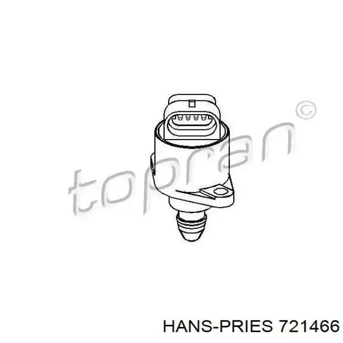 721466 Hans Pries (Topran) клапан (регулятор холостого хода)