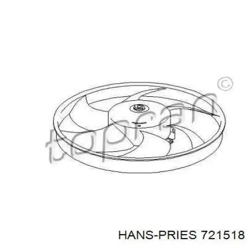 Электровентилятор охлаждения 721518 Hans Pries (Topran)