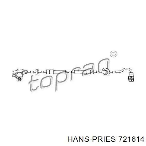 Датчик АБС (ABS) передний 721614 Hans Pries (Topran)