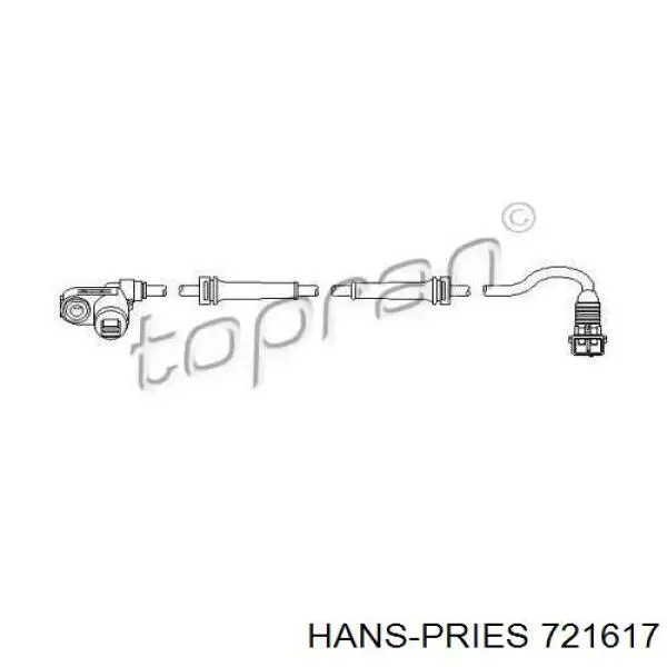 Датчик АБС (ABS) передний 721617 Hans Pries (Topran)