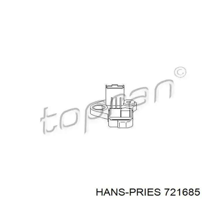 Датчик коленвала 721685 Hans Pries (Topran)