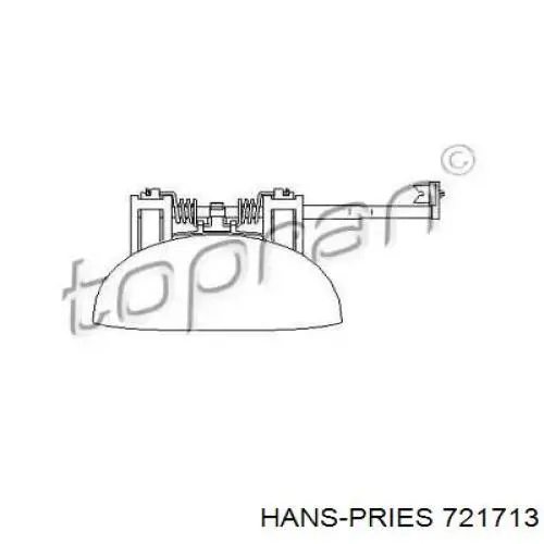 Ручка двери передней наружная правая 721713 Hans Pries (Topran)