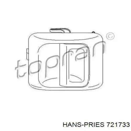 721733 Hans Pries (Topran) maçaneta direita externa da porta traseira (batente)