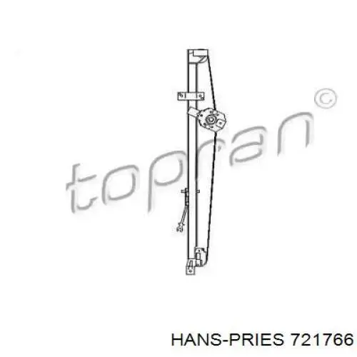 Механизм стеклоподъемника двери передней левой 721766 Hans Pries (Topran)