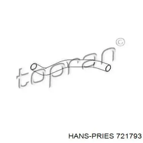 721793 Hans Pries (Topran) патрубок системы рециркуляции отработавших газов egr